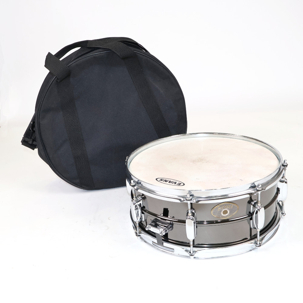 【中古】 スネアドラム タマ TAMA RD155N 14x5.5 Black Nickel Steel スネアドラム