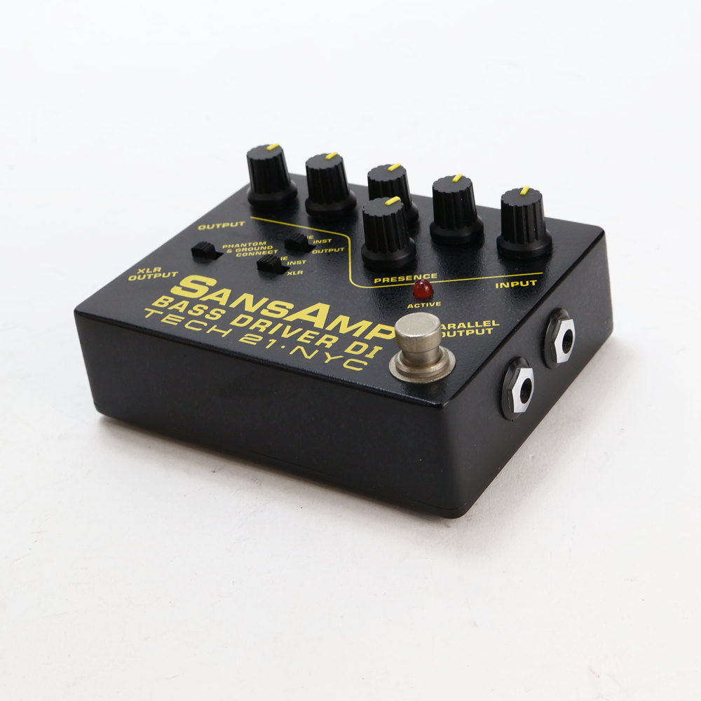 【中古】サンズアンプ ベースドライバーDI TECH21 SansAmp BASS DRIVER DI 旧仕様 ベース用DI プリアンプ 側面