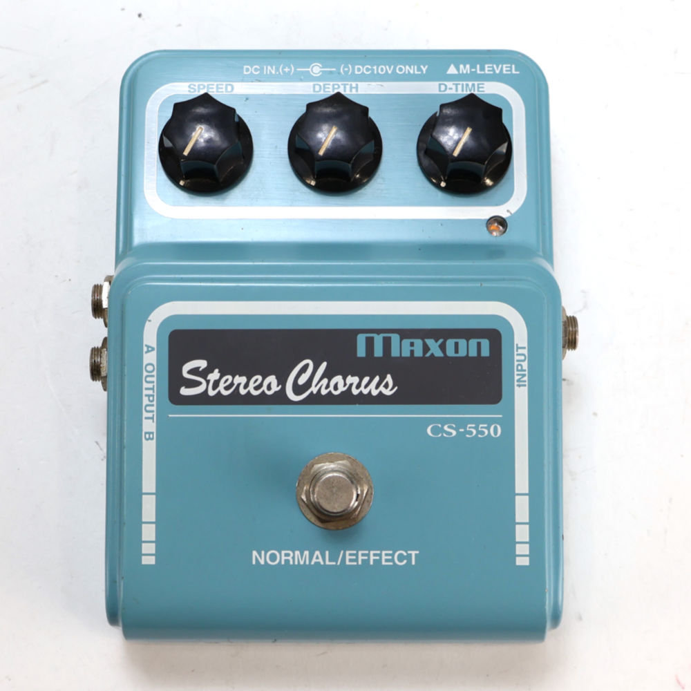 【中古】コーラス エフェクター MAXON マクソン CS-550 Stereo Chorus ギターエフェクター