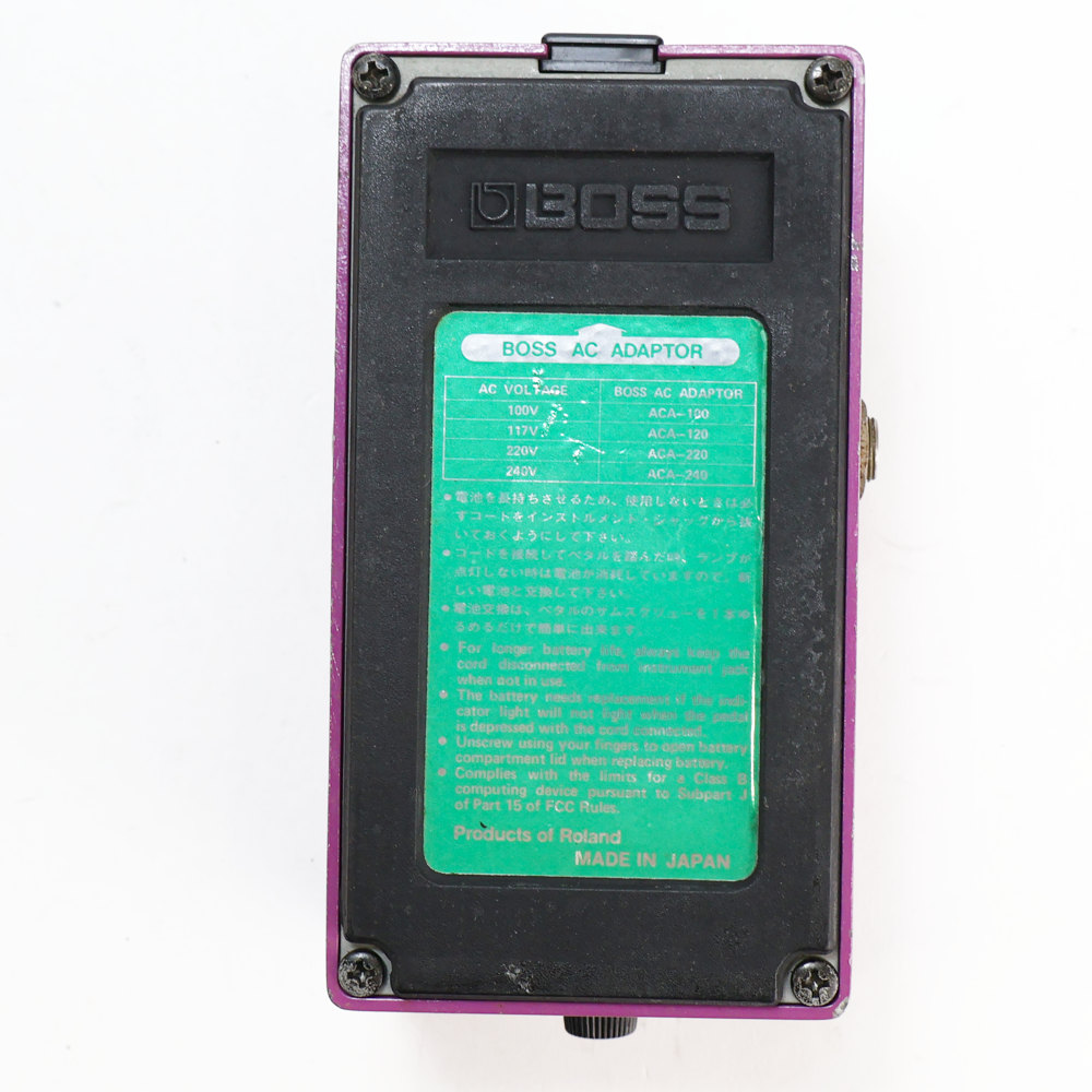 【中古】 フランジャー BOSS BF-2 Flanger Made in Japan ボス ギターエフェクター 裏面