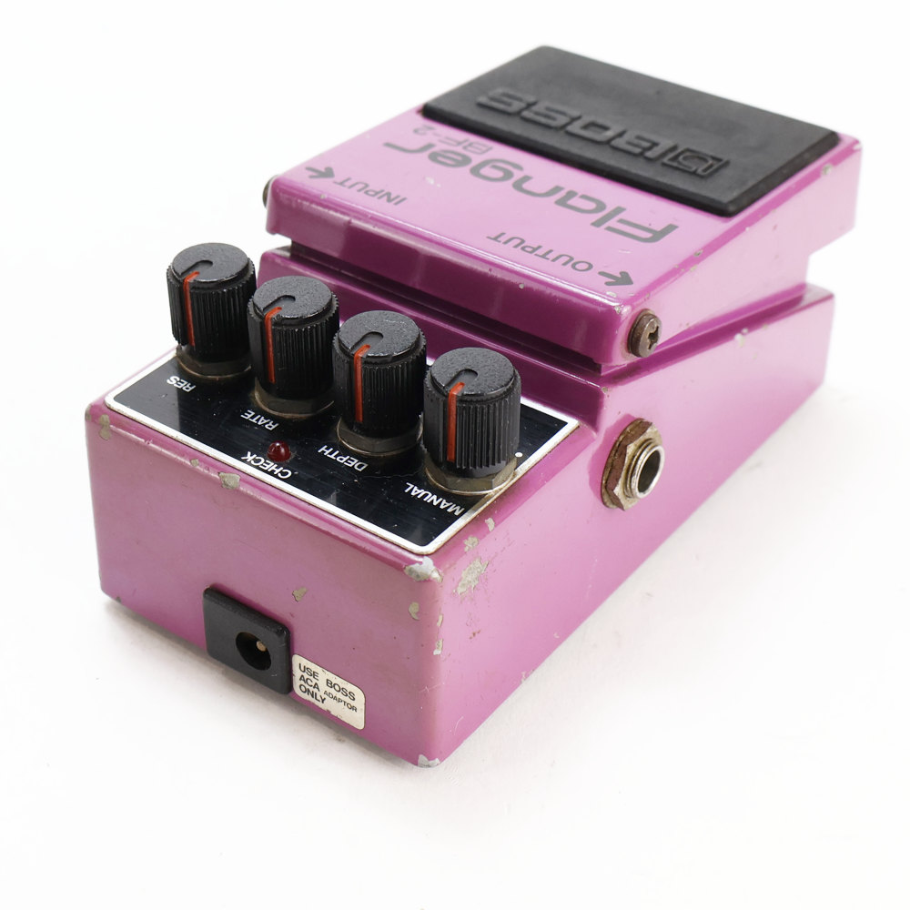 【中古】 フランジャー BOSS BF-2 Flanger Made in Japan ボス ギターエフェクター 側面