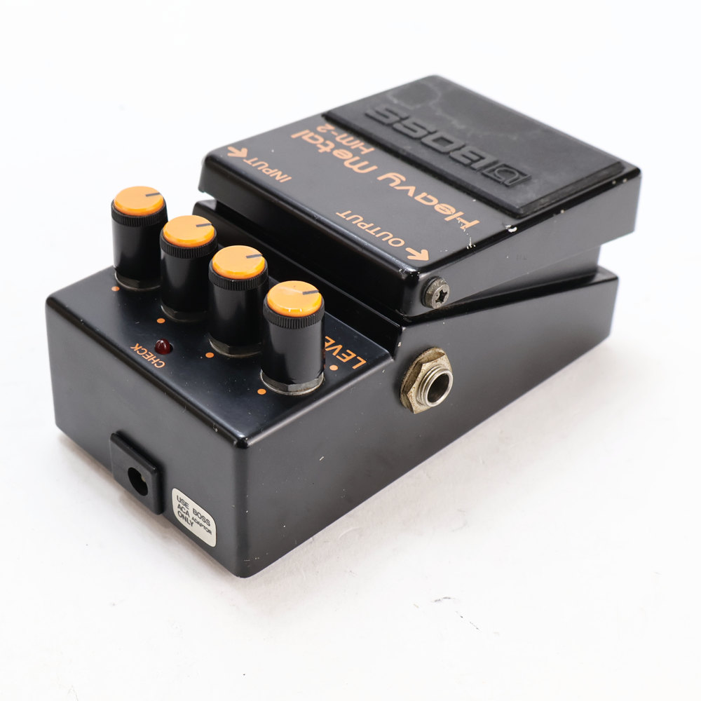 【中古】 ヘビーメタル エフェクター BOSS HM-2 Heavy Metal Made in Japan ディストーション ギターエフェクター 側面