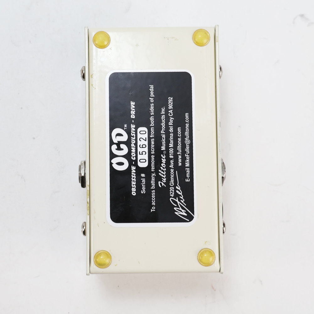 【中古】  Fulltone フルトーン OCD Ver.1.2 前期型 オーバードライブ ギターエフェクター 裏面