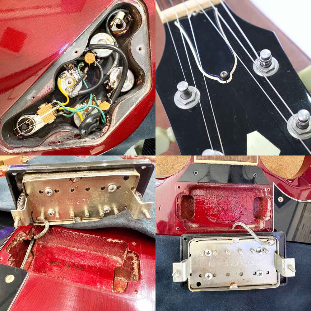 【中古】 Gibson ギブソン SG ’62 Reissue HC エレキギター 1990年製 ドットなしGibsonロゴ ナンバードPAF搭載 内部