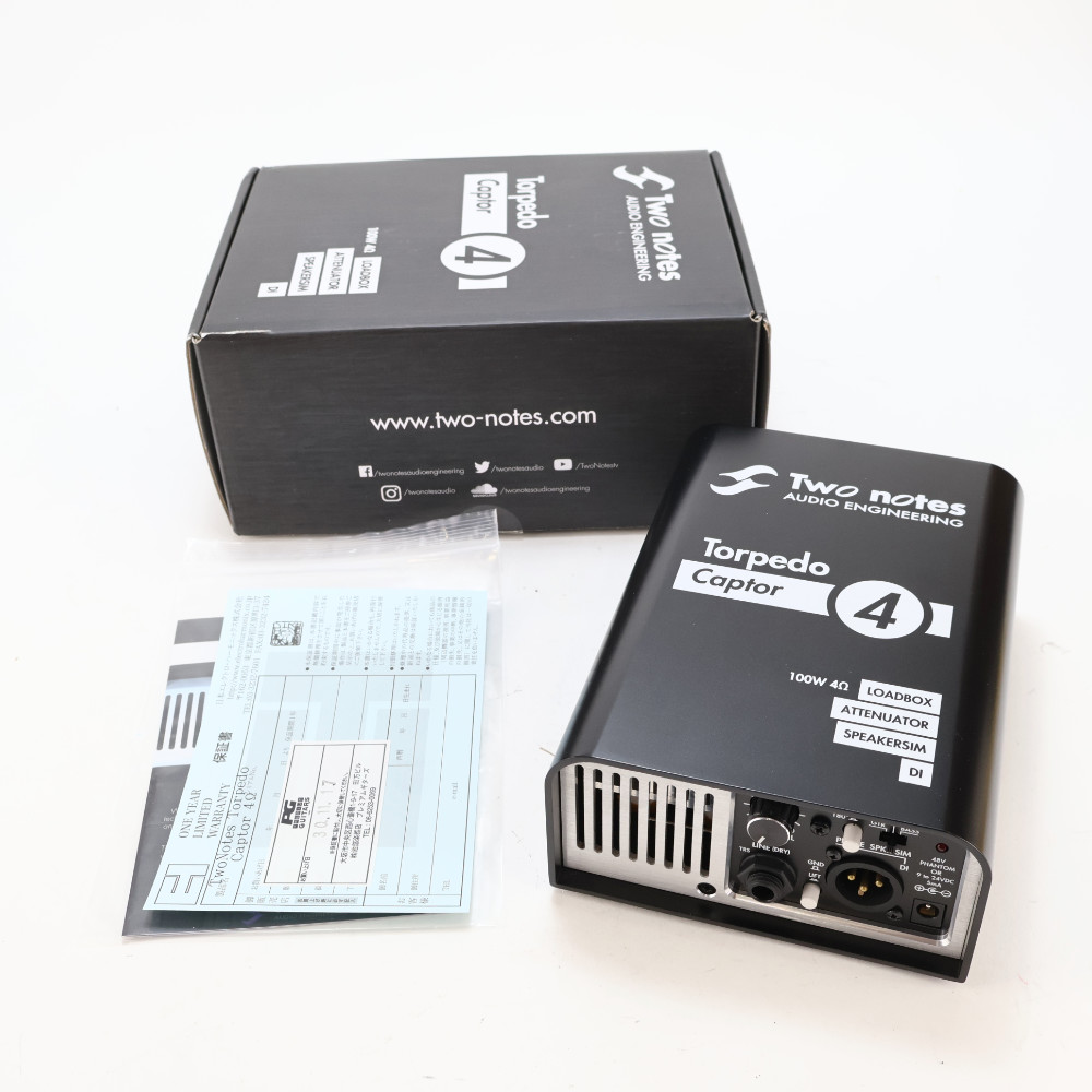 【中古】 アンプ用ロードボックス Two Notes Torpedo Captor 4 4Ωアンプ用 DI ダイレクトボックス ダミーボックス