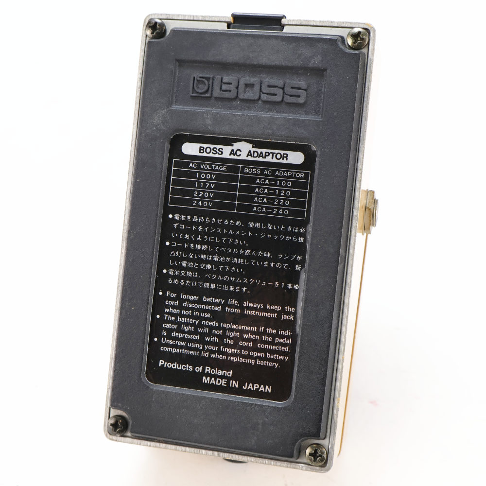 【中古】 オートワウ エフェクター BOSS TW-1 T Wah Made in Japan ギターエフェクター 本体画像 裏