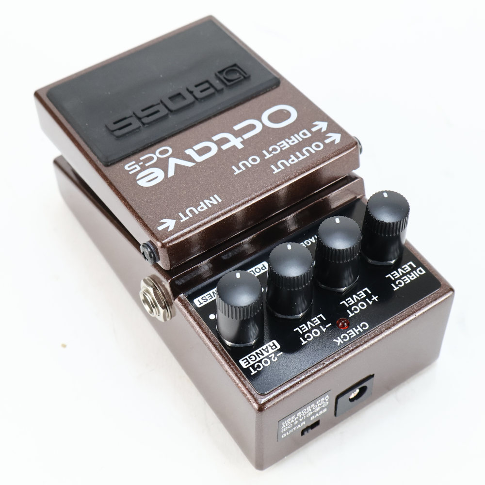 【中古】 オクターバー エフェクター BOSS OC-5 Octave ギターエフェクター オクターブ 本体画像 斜め 
