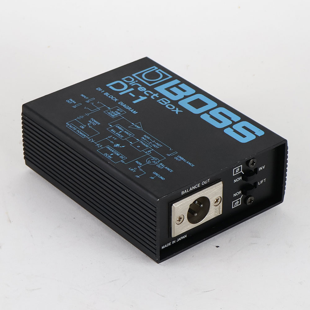【中古】 ダイレクトボックス DIボックス BOSS DI-1 Direct Box D.Iボックス MADE IN JAPAN 日本製 全体