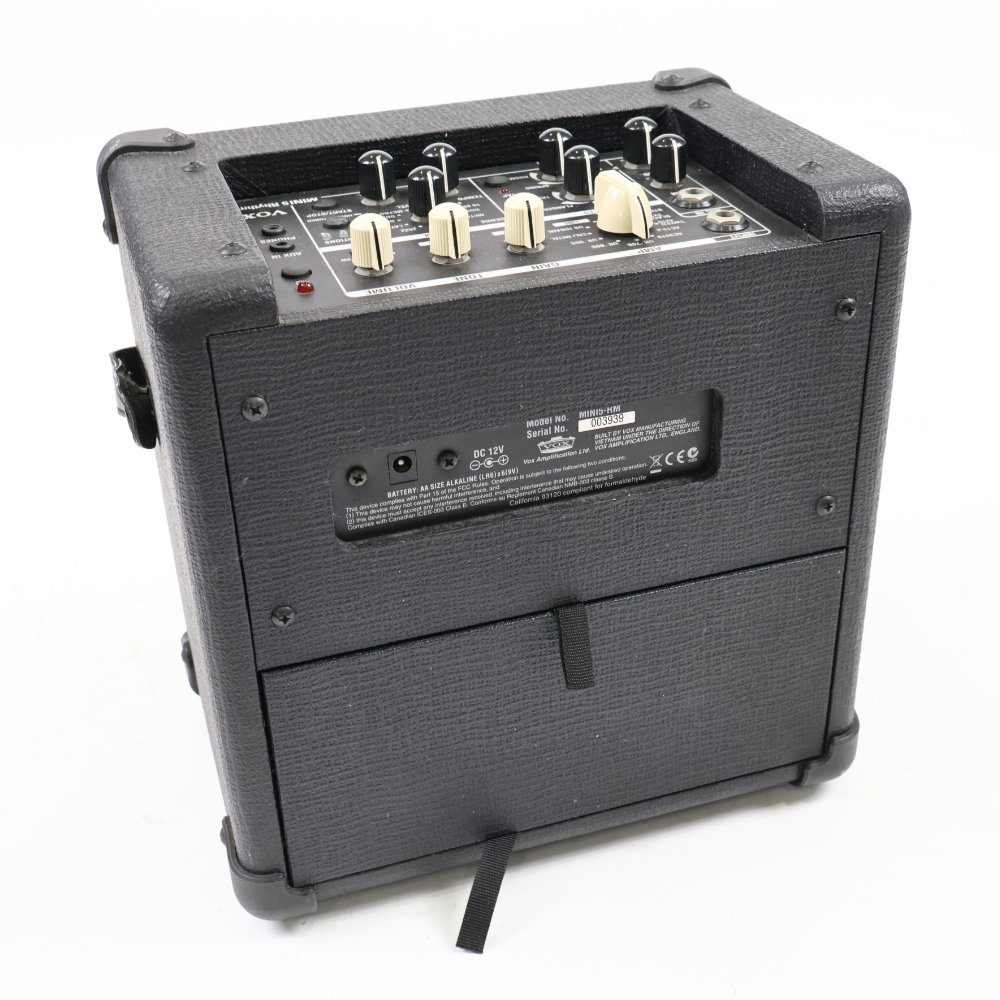 【中古】 ギターアンプ VOX MINI5 Rhythm アダプター欠品 リズム機能付きコンパクトアンプ ボックス 背面