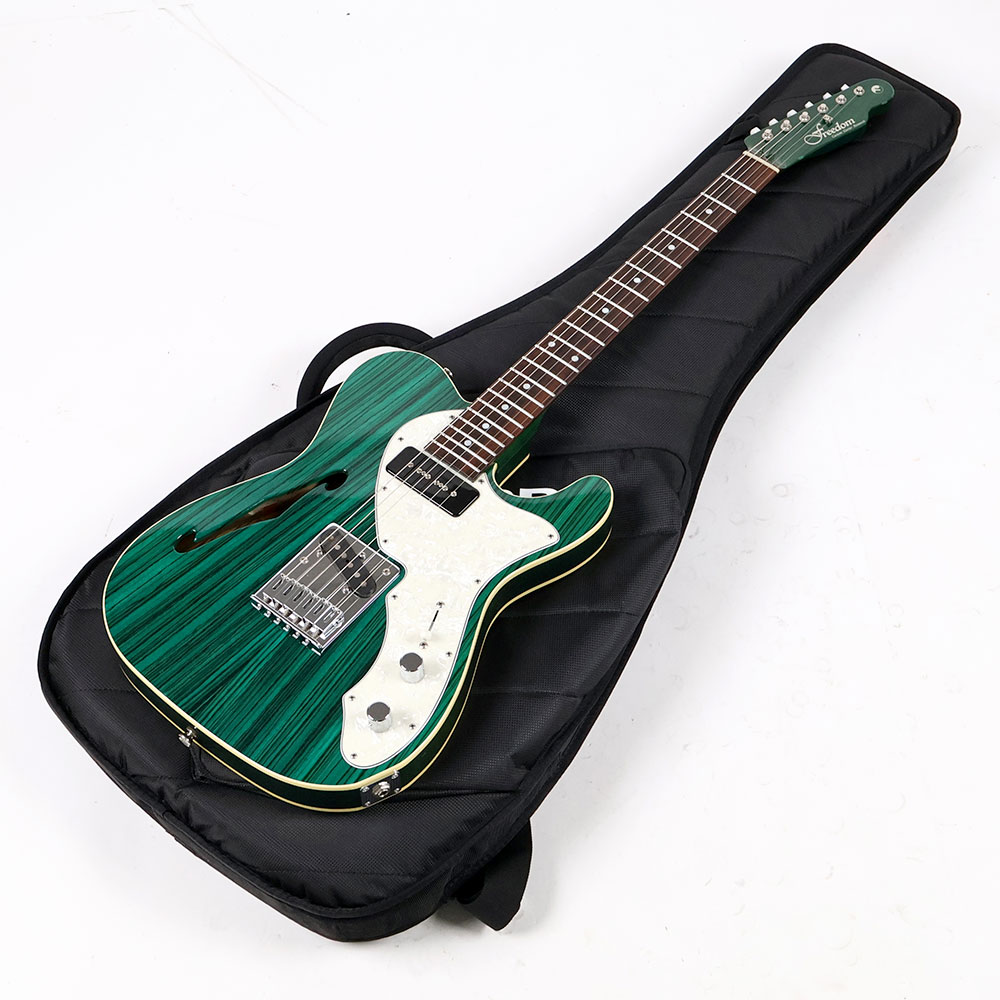 【中古】 エレキギター Freedom Custom Guitar Research Green Pepper Transparent Green 2017年製 フリーダムカスタムギターリサーチ グリーンペッパー シンラインタイプ