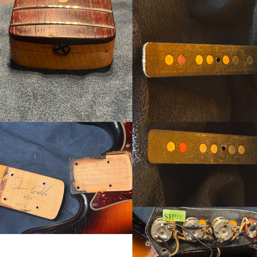 【中古】 エレキベース Fender Custom Shop MBS 60 Jazz Bass Closet Classic 3TS Master Built by Dennis Galuszka 2007年製 フェンダー カスタムショップ ジャズベース デニス・ガルツカ ネックポケット