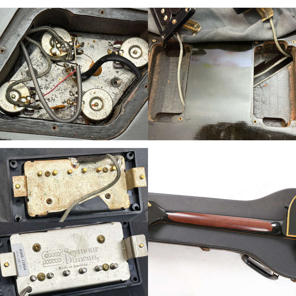 【中古】 エレキギター Gibson Les Paul Custom Ebony Mod. 1989年製 ギブソン レスポールカスタム ブラック 内部