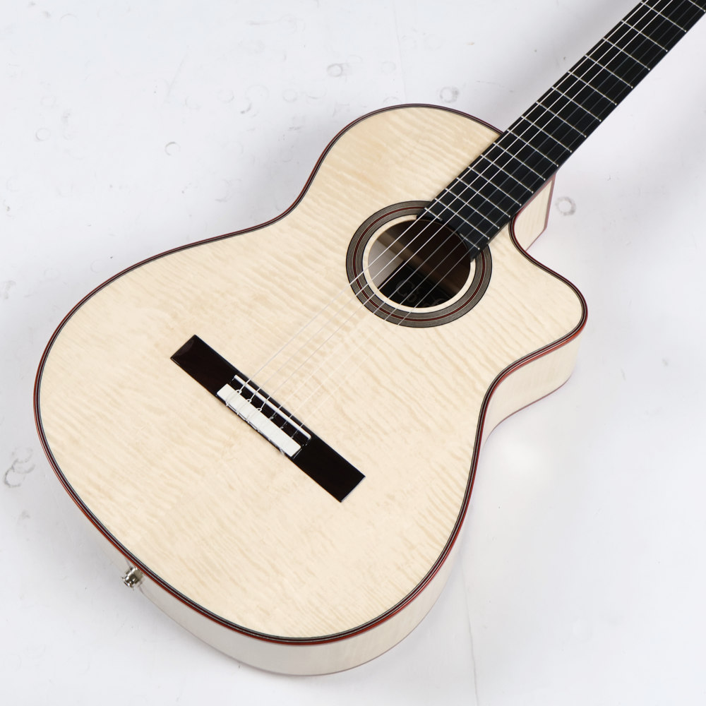 【訳あり】アウトレット Cordoba コルドバ Fusion 12 WHITE SANDS ホワイト・サンズ エレクトリック クラシックギター ボディトップ