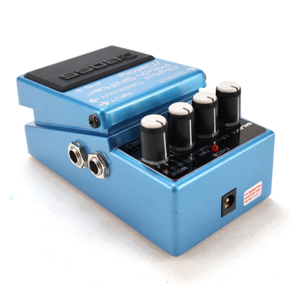 【中古】 デジタル ピッチシフター ディレイ エフェクター BOSS PS-2 Digital Pitch Shifter Delay ギターエフェクター リア斜めアングル画像