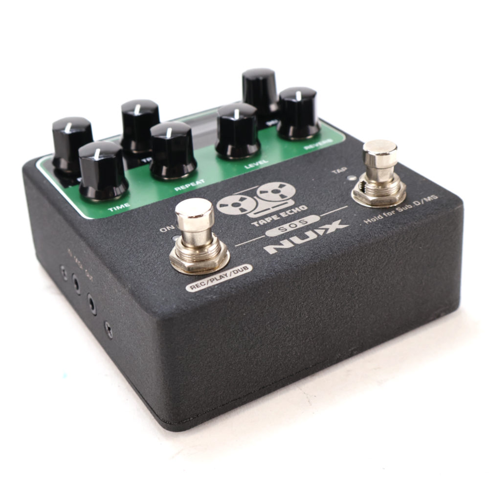 【中古】 エフェクター NUX NDD-7 TAPE ECHO EMULATOR ディレイ テープエコーエミュレーター 斜めアングル画像