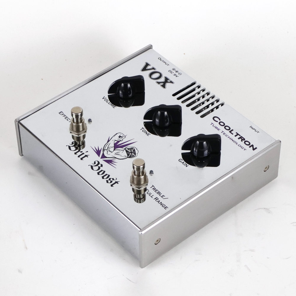 【中古】 エフェクター VOX Brit Boost CT-03BT 真空管内蔵 ブースター オーバードライブ 斜めアングル画像