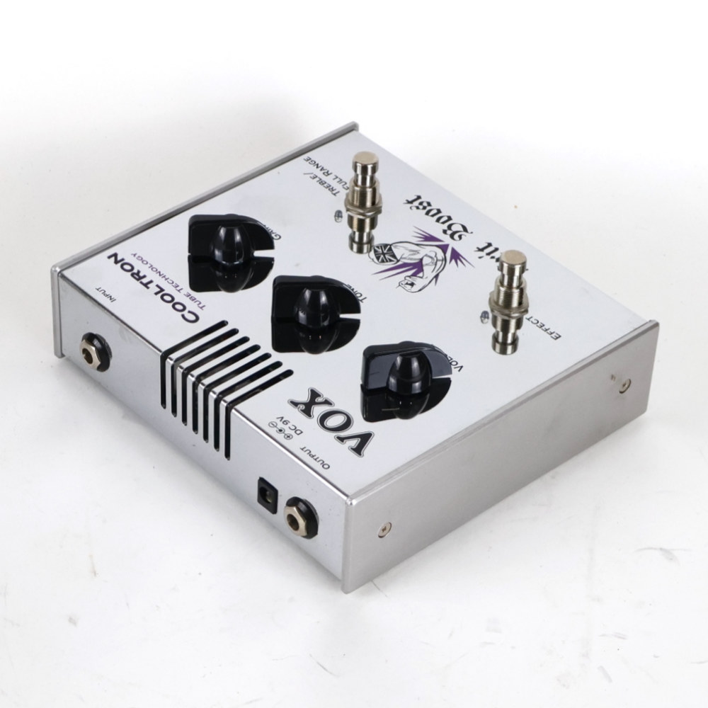 【中古】 エフェクター VOX Brit Boost CT-03BT 真空管内蔵 ブースター オーバードライブ リア斜めアングル画像