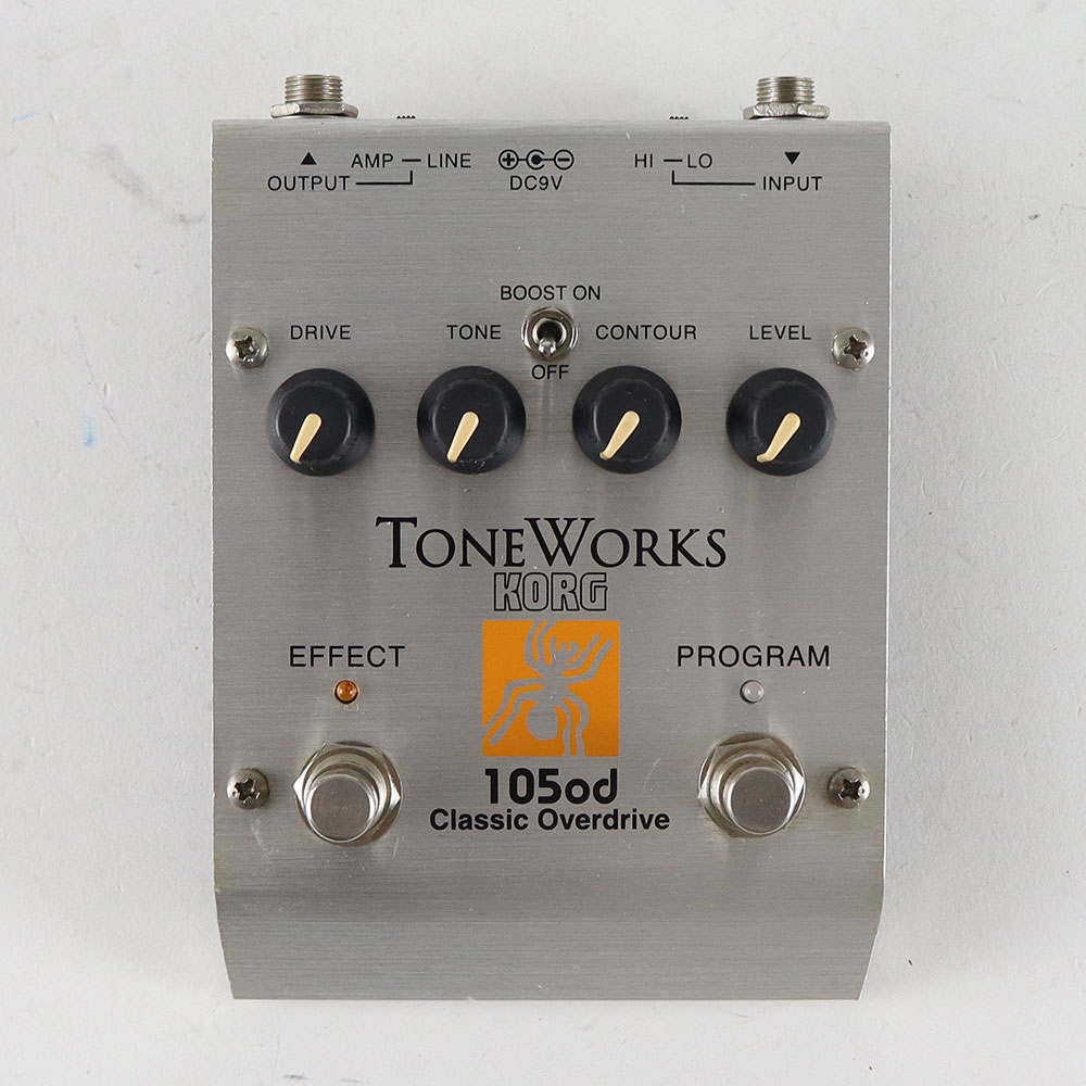 【中古】 クラシックオーバードライブ エフェクター KORG TONEWORKS 105od Classic Overdrive オーバードライブ ギターエフェクター