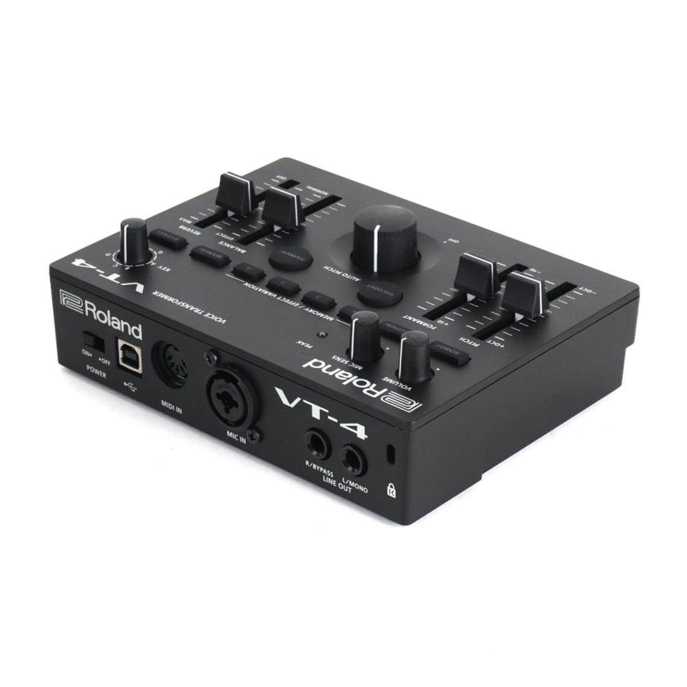 【中古】 ボイスエフェクト ボーカルエフェクター ROLAND VT-4 Voice Transformer ボイストランスフォーマー ローランド リア斜めアングル画像
