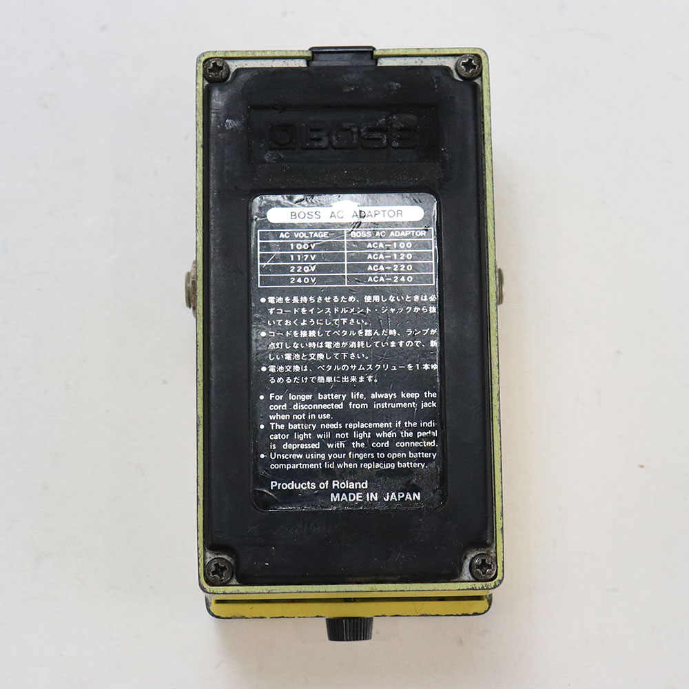 【中古】 スーパーオーバードライブ エフェクター BOSS SD-1 Super Over Drive Made in Japan ギターエフェクター 裏面