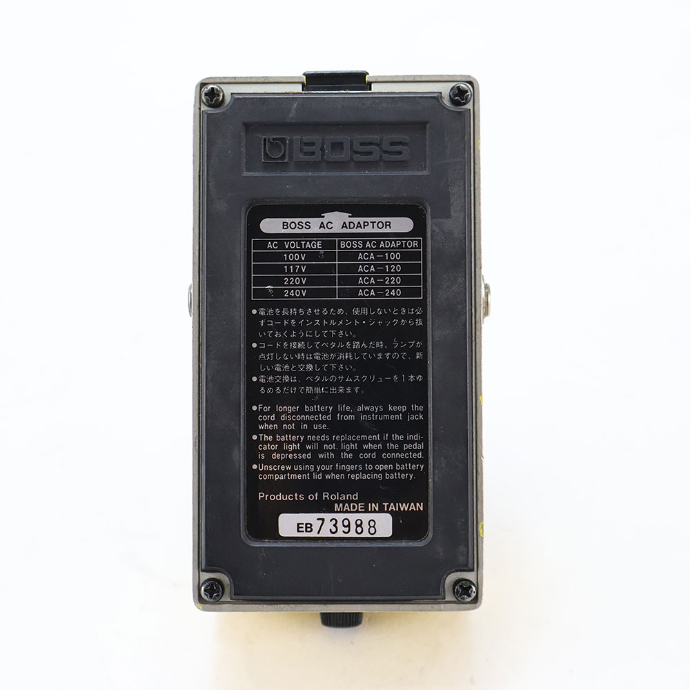 【中古】ターボオーバードライブ エフェクター BOSS OD-2 TURBO OverDrive ボス ギターエフェクター 裏面