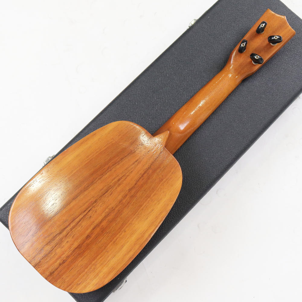 【中古】 ウクレレ ソプラノウクレレ Kelii ケリィ Soprano Pineapple Koa 1990年代後半〜2000年代初頭 旧ゴールドラベル期 ボディバック画像
