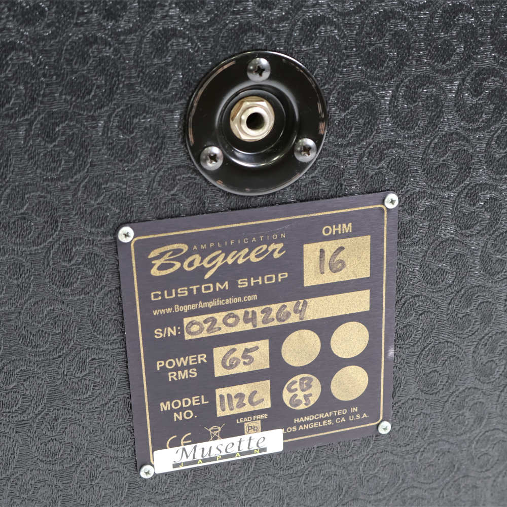 【中古】 ギターアンプスピーカー Bogner Custom Shop 112C 16オーム仕様 Celestion G12 Alnico Creamスピーカー搭載 詳細画像