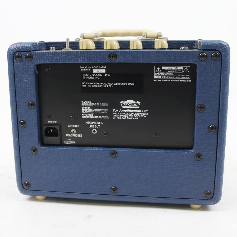 【中古】 ギターアンプ VOX AC4C1-MINI 本体画像 裏
