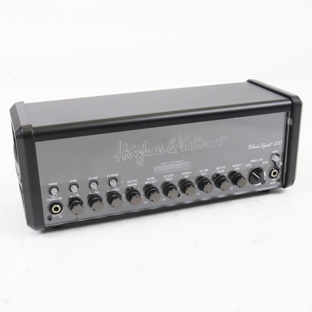 【中古】 ギターアンプヘッド Hughes&Kettner HUK-BS200/H Black Spirit 200 ギターアンプヘッド ヒュース&ケトナー ブラックスピリット 本体画像 斜め