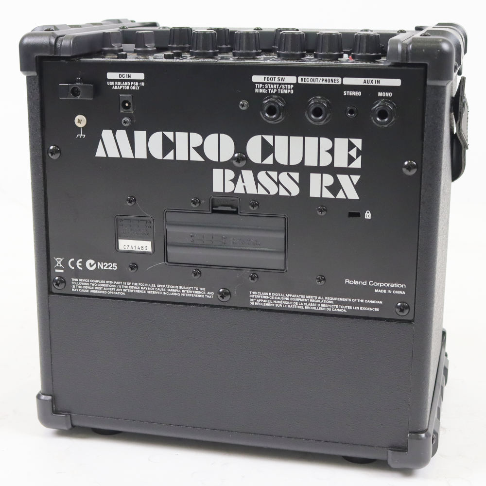 【中古】 ローランド ベースアンプ ROLAND MICRO CUBE BASS RX マイクロキューブベースRX 本体画像 裏