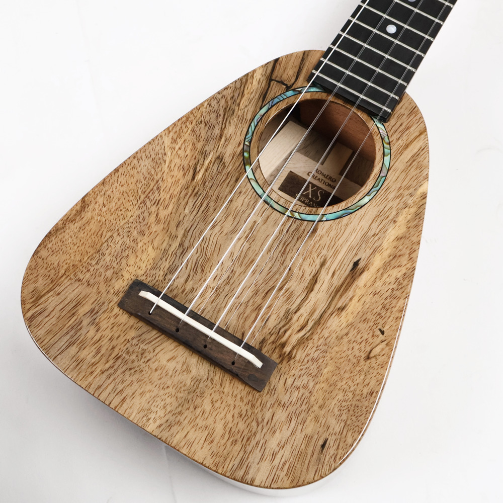 【訳あり】アウトレット ROMERO CREATIONS XS Soprano Spalted Mango Low-Gモデル ソプラノウクレレ ボディトップ