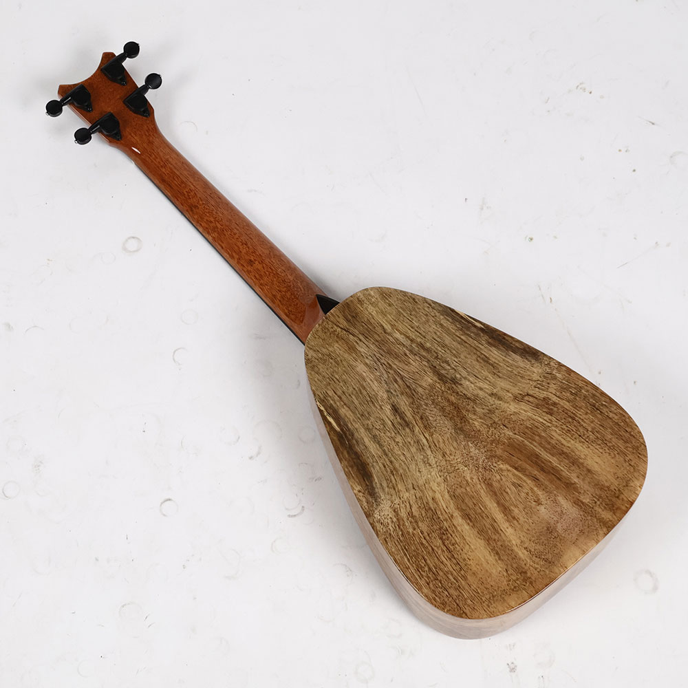 【訳あり】アウトレット ROMERO CREATIONS Tiny Tenor Spalted Mango Low-G テナーウクレレ 背面