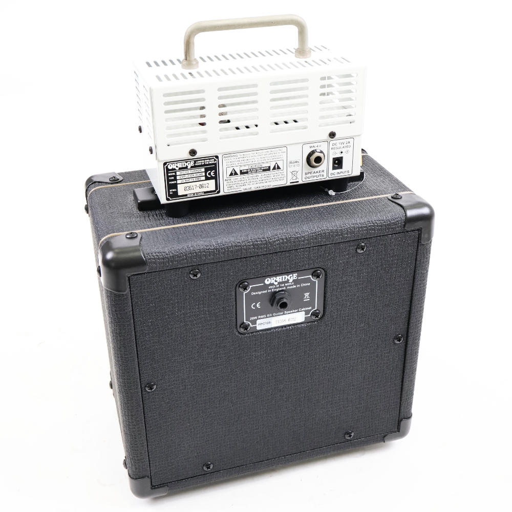 【中古】 ギターアンプヘッド ORANGE オレンジ MICRO TERROR 20 HEAD PPC108スピーカーセット マイクロテラー 本体画像 裏