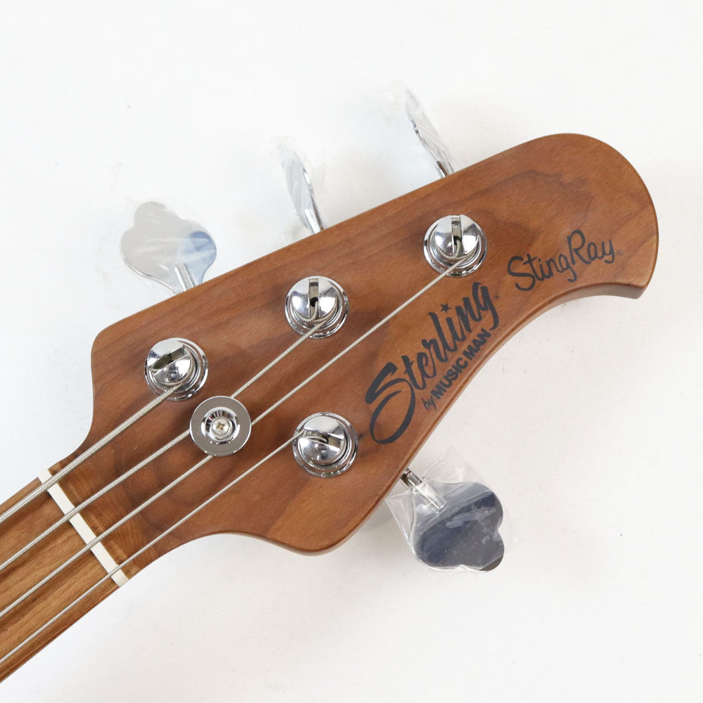 Sterling by MUSICMAN StingRay RAY34-ASH-M2 LTD アッシュ材ボディー ナチュラルカラー メイプル指板 日本限定モデル ヘッド画像
