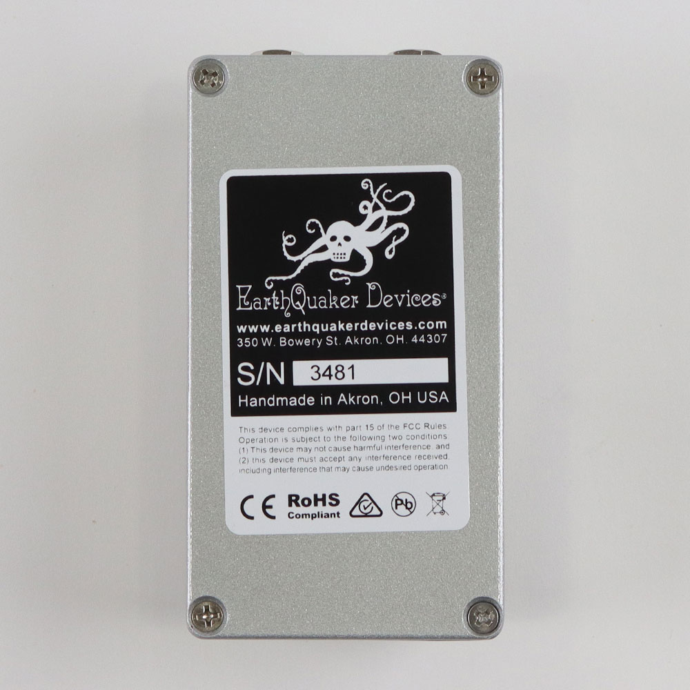 【訳あり】アウトレット EarthQuaker Devices アースクエイカーデバイセス EQD Space Spiral モジュレーションディレイ 裏面