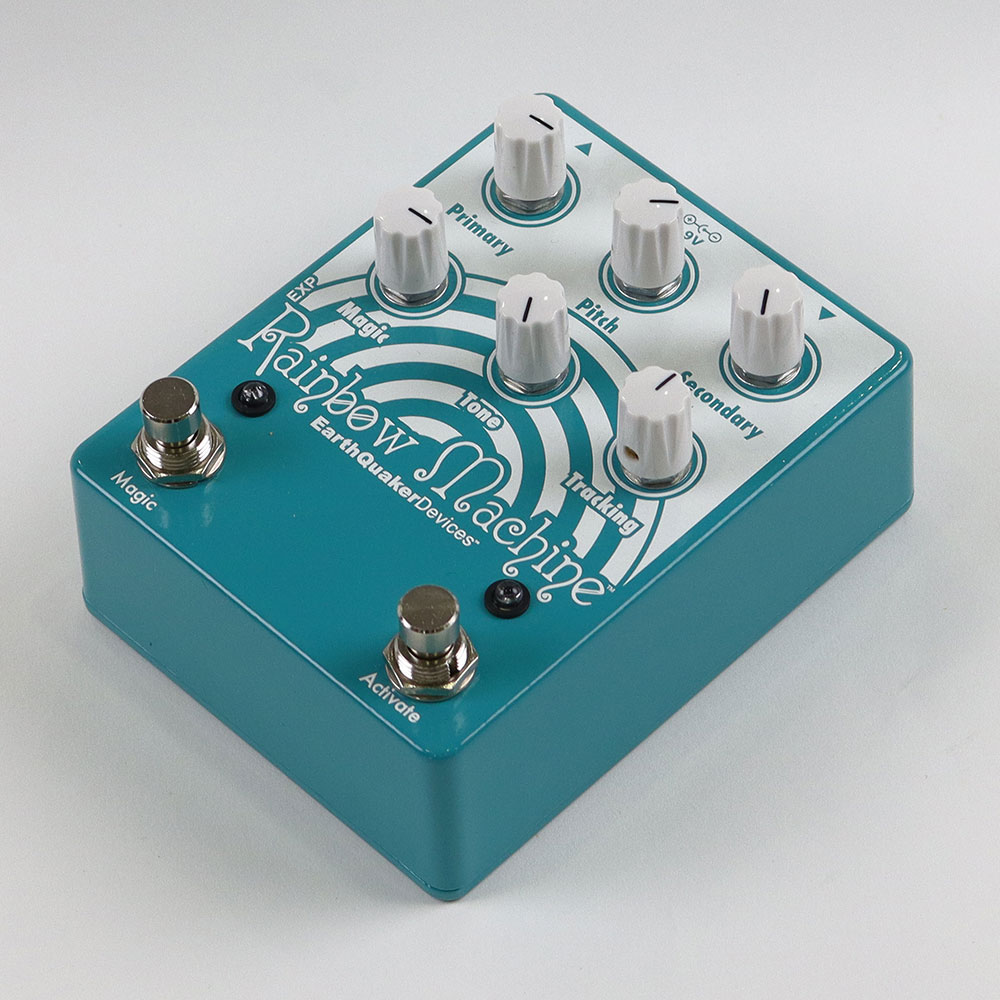 【訳あり】アウトレット EarthQuaker Devices アースクエイカーデバイセス EQD Rainbow Machine Teal White ピッチシフター 全体