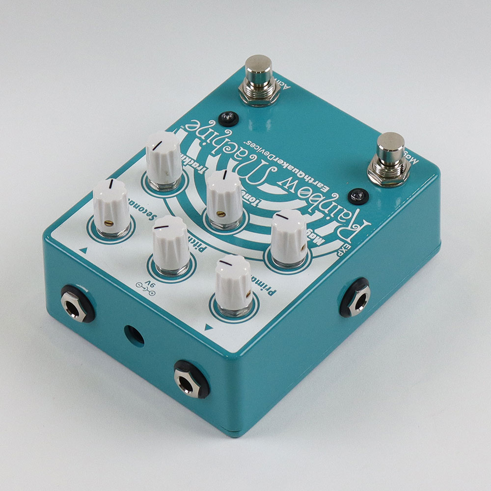 【訳あり】アウトレット EarthQuaker Devices アースクエイカーデバイセス EQD Rainbow Machine Teal White ピッチシフター 全体