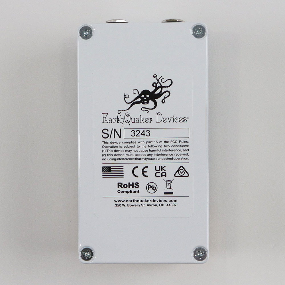 【訳あり】アウトレット EarthQuaker Devices アースクエイカーデバイセス EQD Dirt Transmitter V2 Rancho de la Luna ファズ 裏面