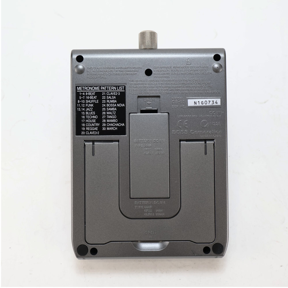 【中古】 BOSS DB-90 Dr.Beat 電子メトロノーム ドクタービート 裏面