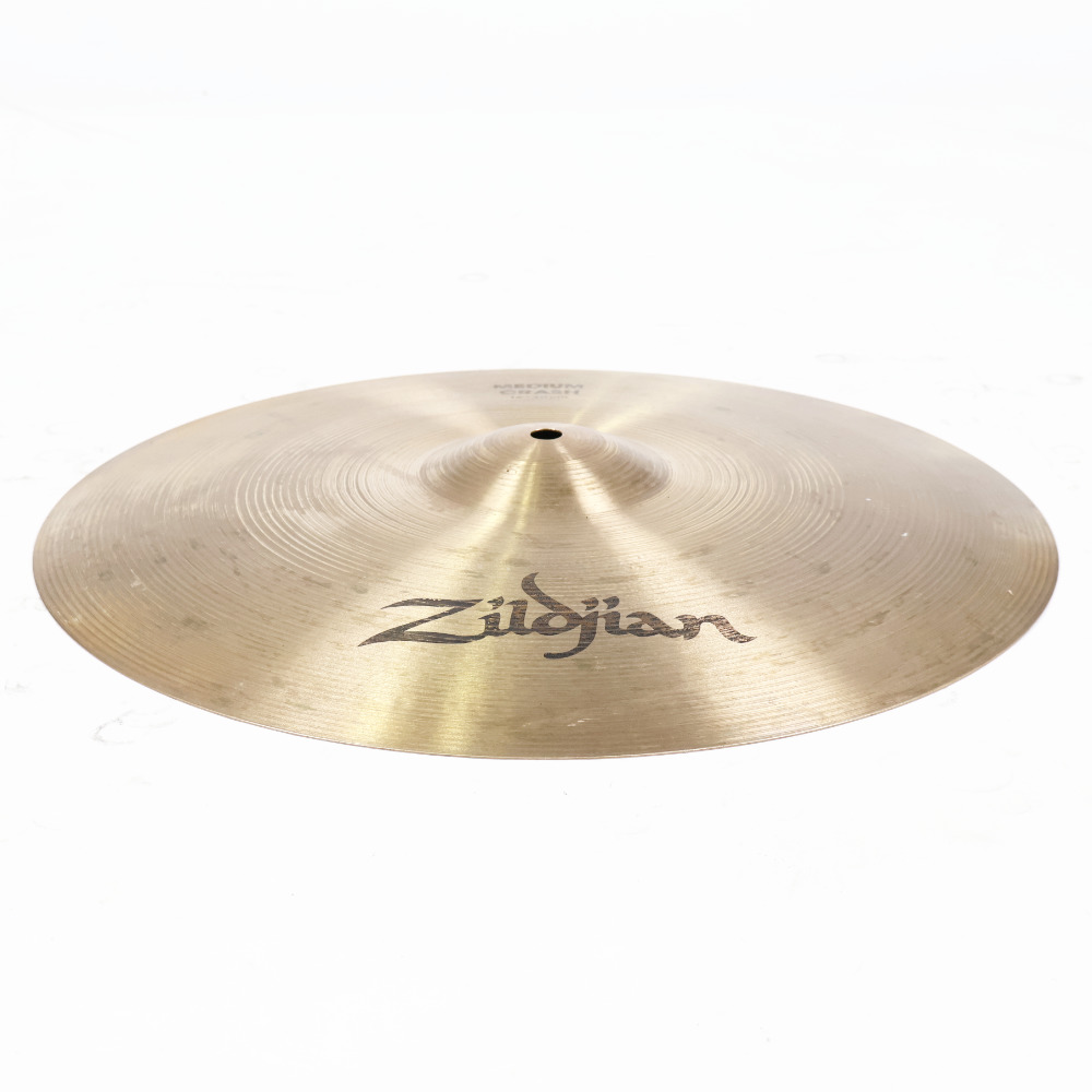 【中古】 クラッシュシンバル ジルジャン ZILDJIAN A ZILDJIAN MEDIUM CRASH 16インチ 本体画像 斜め