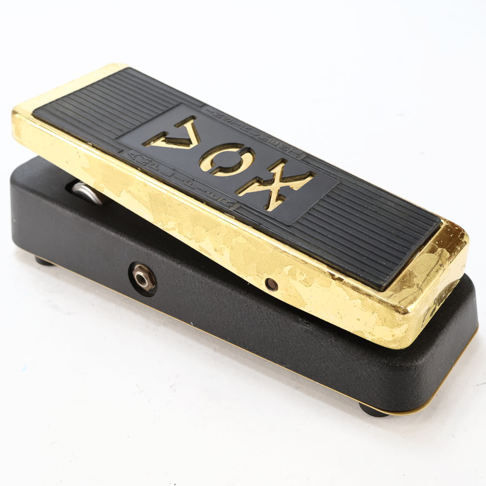 【中古】 ワウペダル エフェクター VOX V847G ゴールドカラーモデル USA製 アダプター端子なし 電池駆動のみ 側面