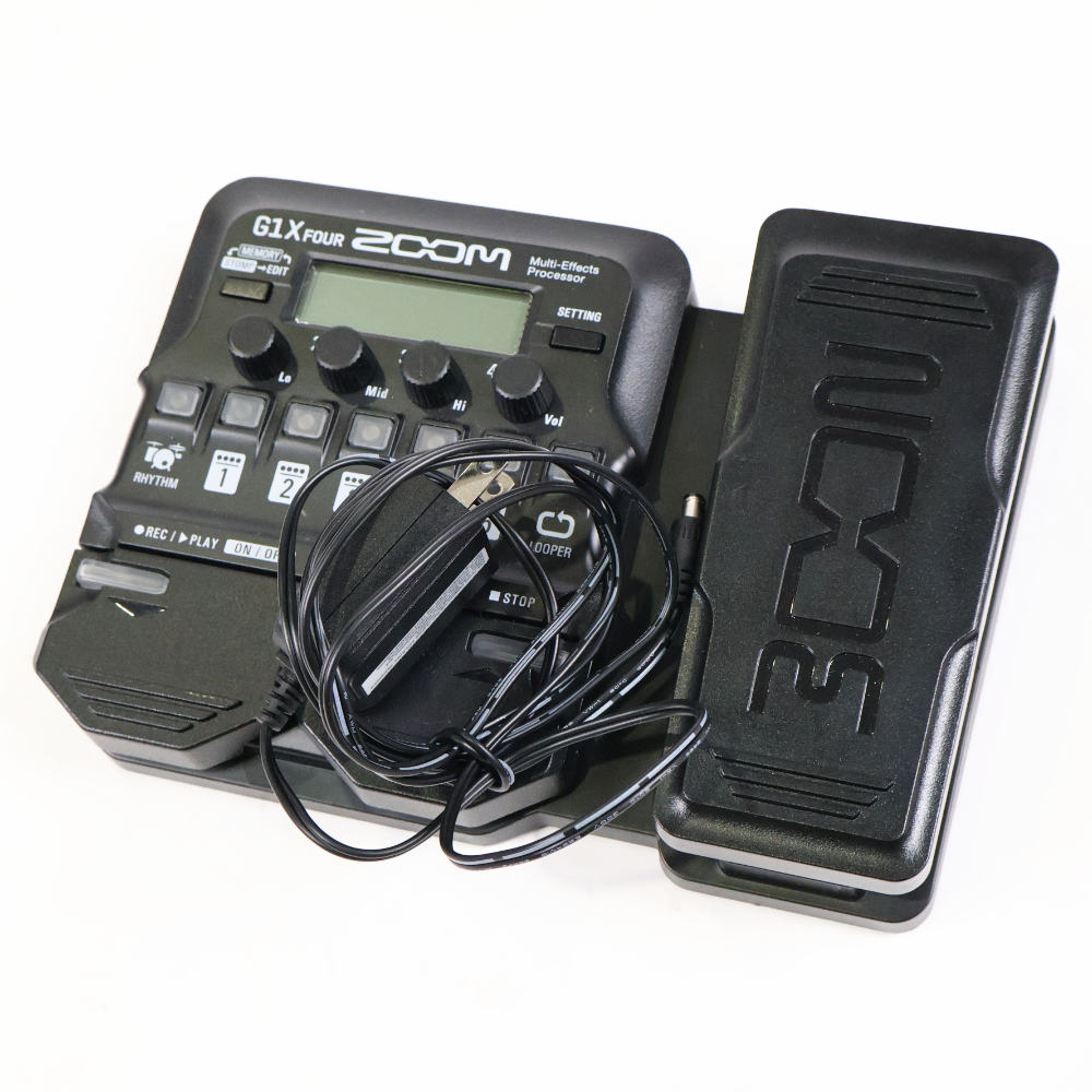 【中古】 ギターマルチエフェクター ZOOM G1X FOUR アダプター付
