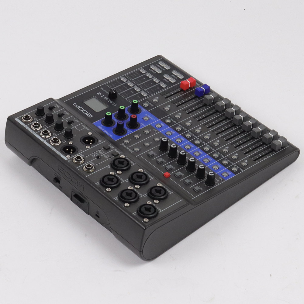 【中古】 ライブミキサー＆レコーダー ズーム ZOOM LIVETRAK L-8 8チャンネル 側面