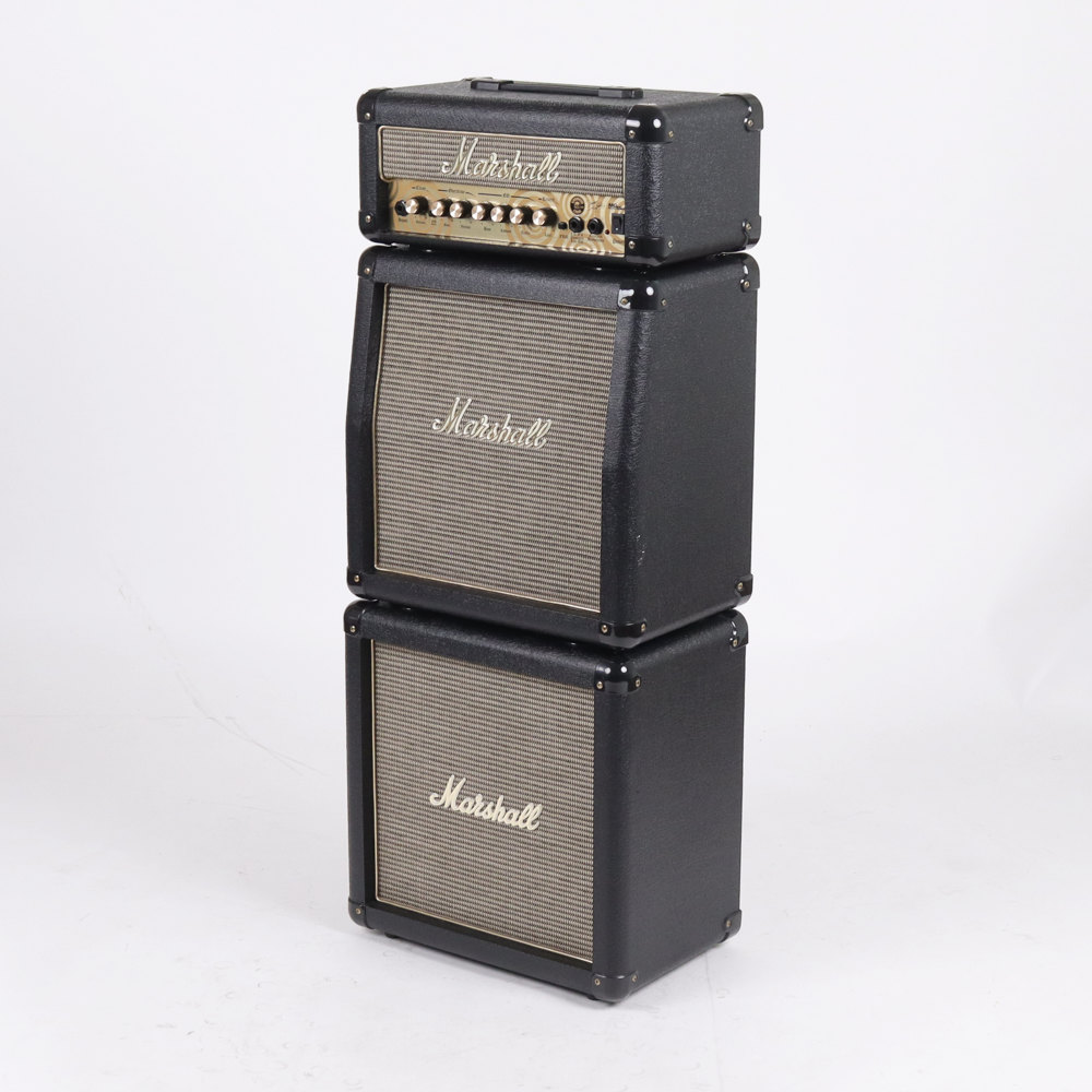 【中古】 マイクロスタックギターアンプ MARSHALL MG15MSZW Microstack Amp 側面