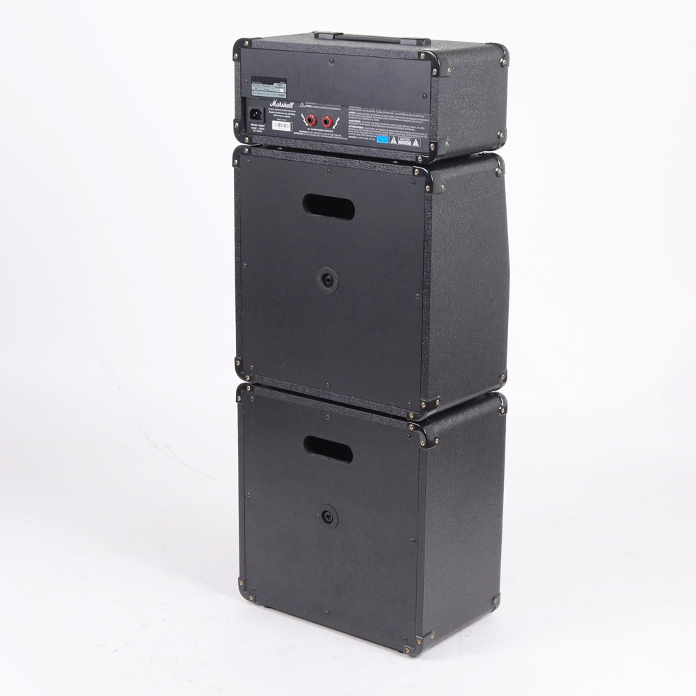 【中古】 マイクロスタックギターアンプ MARSHALL MG15MSZW Microstack Amp 側面