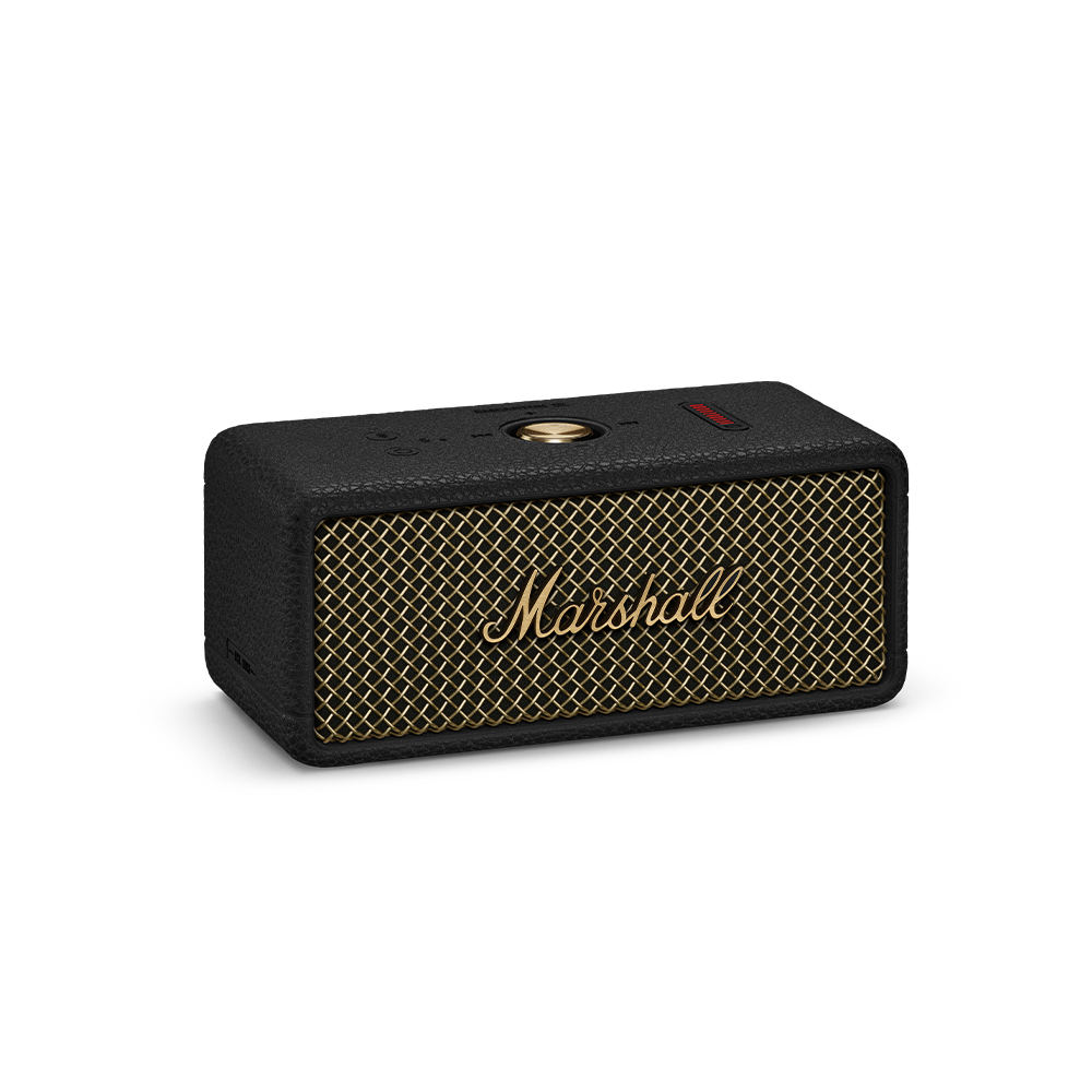 MARSHALL マーシャル Emberton III Vintage Black ワイヤレススピーカー Bluetoothスピーカー ヴィンテージブラック 左斜めアングル画像