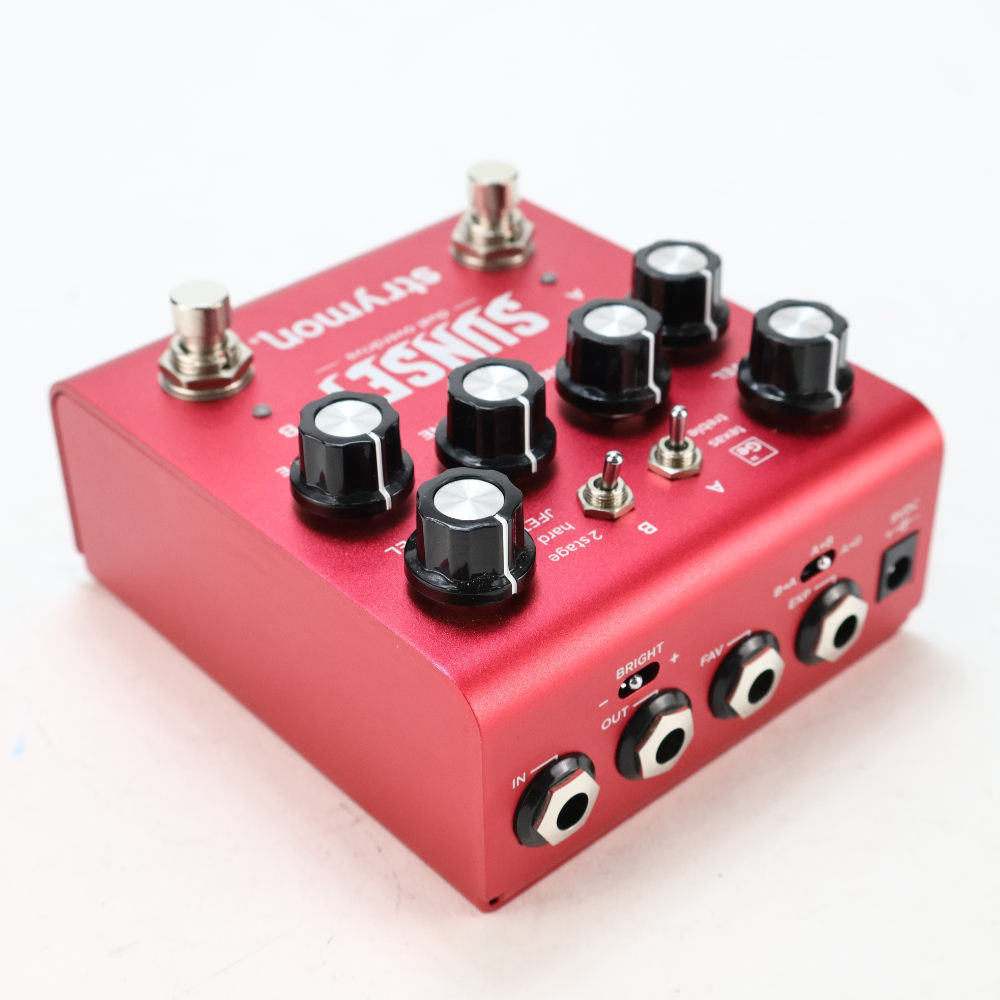 【中古】 strymon SUNSET dual overdrive オーバードライブ エフェクター リア斜めアングル画像