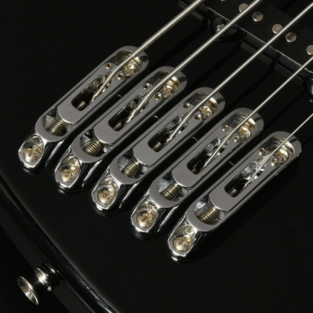 BACCHUS バッカス Universe Series WJB5-1MS-DX-AC RSM/M BLK 5弦エレキベース 5弦ベース ブリッジ部