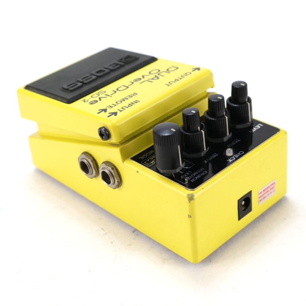 【中古】 オーバードライブ エフェクター BOSS SD-2 DUAL Over Drive ギターエフェクター リア斜めアングル画像