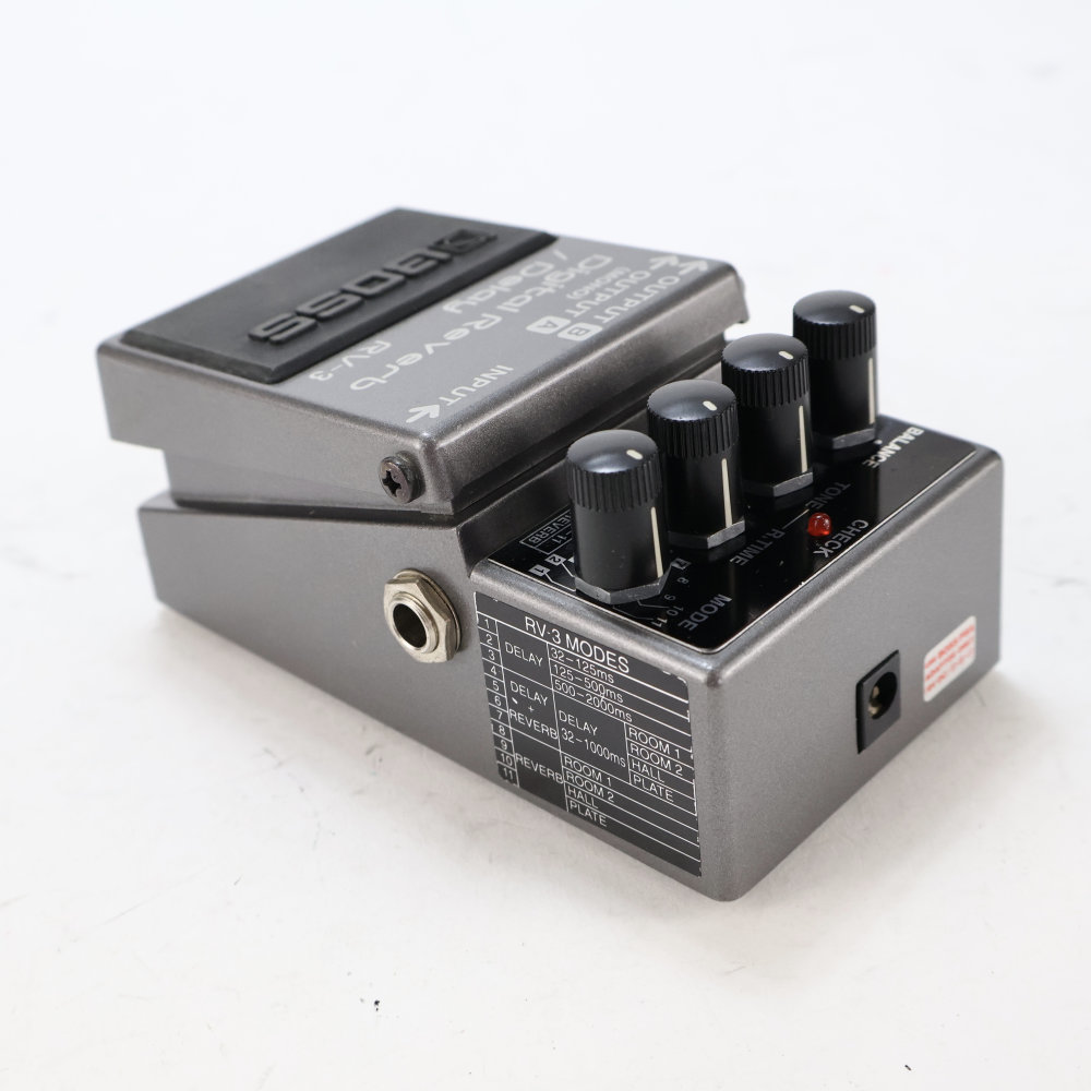 【中古】 デジタルリバーブ ディレイ エフェクター BOSS RV-3 Digital Reverb Delay ボス ギターエフェクター 側面